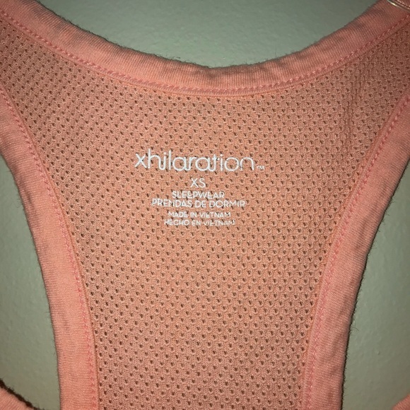 Xhilaration Coral Racerback Flare Tank Size XS EUC - Picture 3 of 3